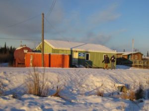   A former U.S. Army National Guard armory resides in Kongiganak, Alaska. The U.S. Army Corps of Engineers – Alaska District is working with the National Guard and community to transfer ownership of the property to the Qemirtalek Coast Corp. The organization plans to renovate the building to use as a healthcare facility in the village. (Photo courtesy of USACE-Alaska District)