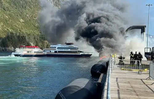 Coast Guard assists with Whittier pier fire response, investigation