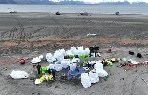 Cordova fishermen clean up the Copper River Delta