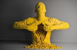 Nathan Sawaya, "Yellow," LEGO bricks. Image credit: Courtesy of brickartist.com