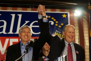 Walker and Mallott joined forces on the Independent ticket to take on Parnell for the governor's seat. Image-Walker campaign