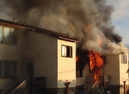 Fire Guts Nome Apartment Building