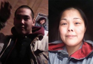 Authorities believe the remains retrieved from the Kuskokwim River are those of George Evan (left) Sally Stone (right) still remains missing.