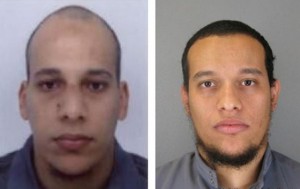 Brothers Cherif and Said Kouachi, the Charlie Hebdo gunmen were cut down in a hail of bullets Friday. Images- French police.