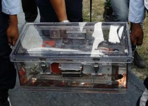 The flight data recorder from crashed AirAsia airliner recovered.
