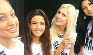 Miss Israel, Miss Lebanon, Miss Slovenia and Miss Japan shown in image together. Image-Instagram