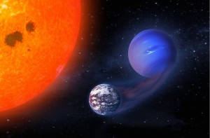 Strong irradiation from the host star can cause planets known as mini-Neptunes in the habitable zone to shed their gaseous envelopes and become potentially habitable worlds.Rodrigo Luger / NASA images