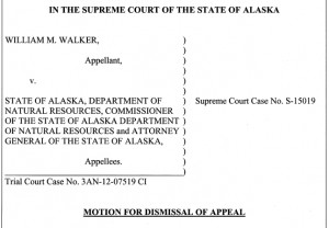 Governor Walker's Motion for Dismissal of Appeal