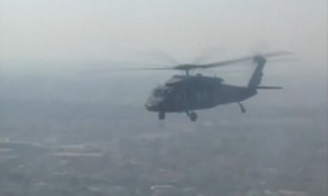 A Blackhawk helicopter, similar to this one, crashed while on a training mission in Florida. Seven marines and a four-man flight crew are presumed dead.