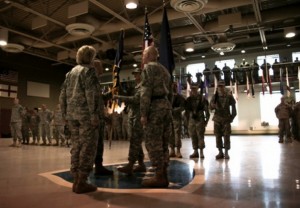 The Alaska Army National Guard welcomed a new commander during a change of command ceremony at the Alaska National Guard armory on Joint Base Elmendorf-Richardson March 22. Image-Sgt Marisa Linsay