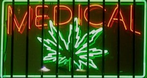 Neon Medical Marijuana sign. Image-Laurie Avacado