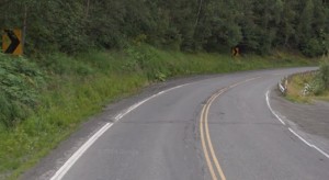 The Sterling Highway near Cooper Landing is a narrow, winding stretch of highway in need of upgrade.