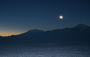 A total eclipse of the sun, seen from Svalbard. Mark Johnson