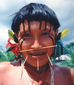 Yanomami girl in Xidea, Brazil. Image-C Macauley/Wikipedia Commons