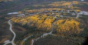 Aerial view of the community of Alatna. Image-Bill Raften | US Fish and Wildlife Service