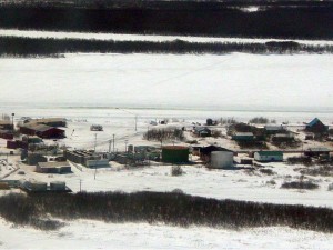 Area of Emmonak's power plants and tank farm. Image-AVEC