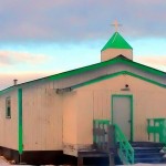 The old Moravian Church in Amautluak was completely destroyed by fire over the weekend.