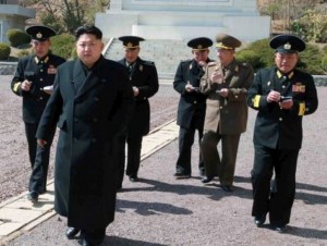 Kim Jong Un during an inspection visit. Image-KCNA