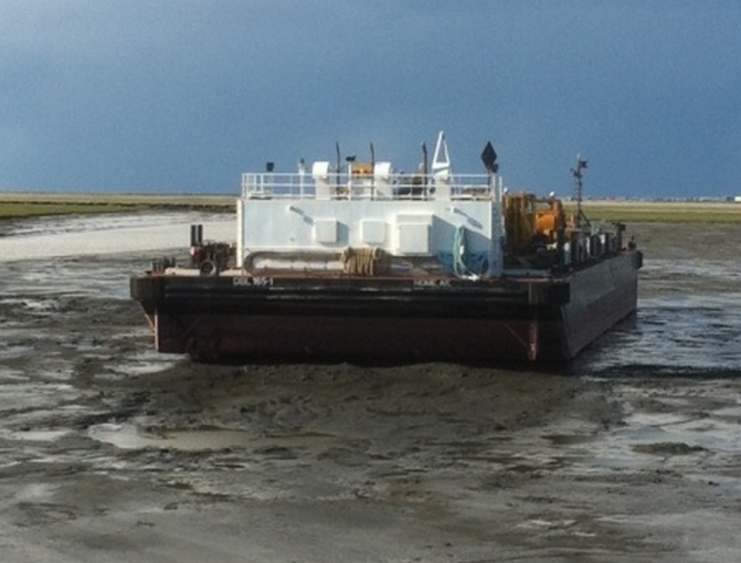 Grounded Fuel Barge Re-Floated and Bound for Bethel, Coast Guard Reports