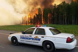 Th Willow Sockeye Fire. Image-Alaska State Troopers