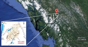 Red Chris mining claims at the head waters of the Stikine River. Image-Google maps/Imperial mining