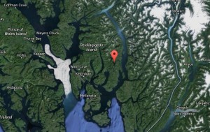 A Promech Air de Havilland Otter crashed killing all aboard in the vicinity of Ella Lake on Thursday. Image-Google maps