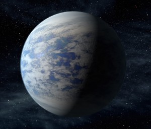 An artist’s rendition of Kepler-69c, a planet approximately 70 percent larger than Earth orbiting a star approximately 2,700 light years from our solar system.NASA Ames, Jet Propulsion Laboratory, Caltech.