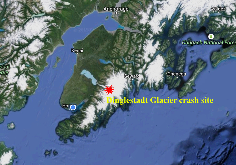 Unreported Cessna Crash Located near Dinglestadt Glacier