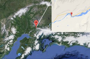 DOT&PF has responded to the area around mile 64 of the Glenn Highway in response to flooding and erosion threatening the road. Image-Google Maps