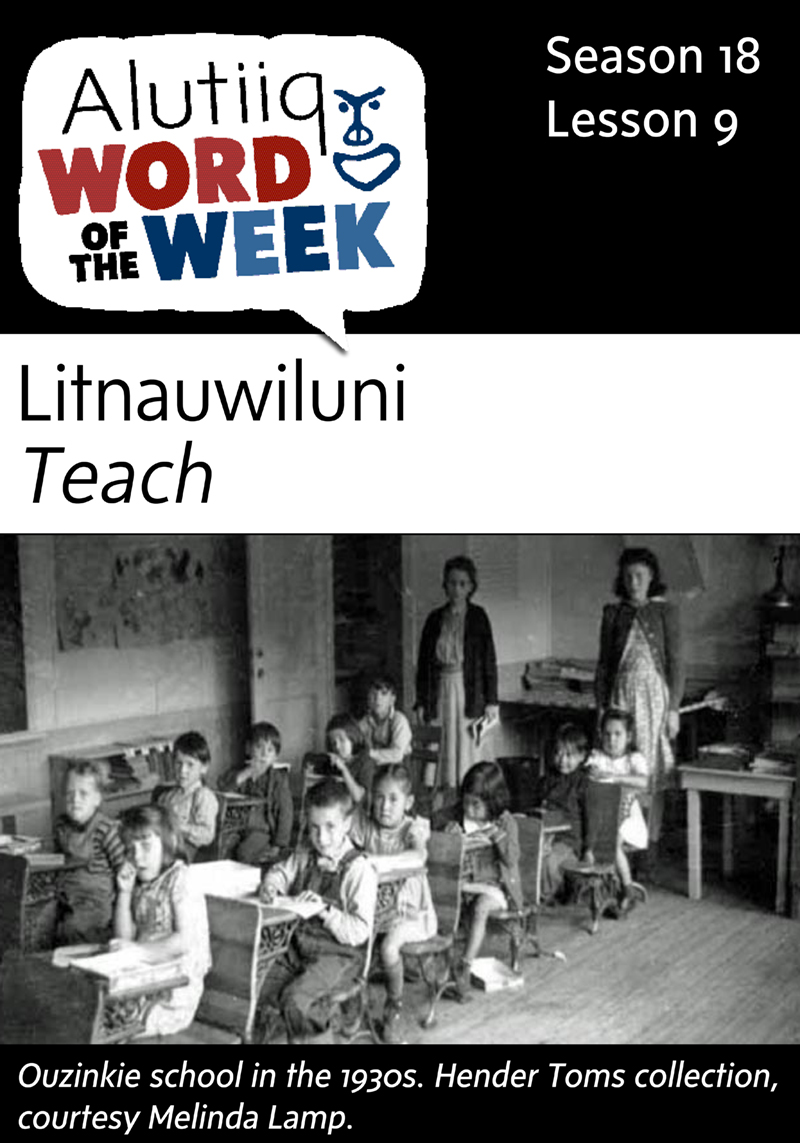 Teach-Alutiiq Word of the Week-August 23