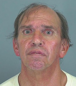 55-year-old David Earl Hoyt was arrested for shop-lifting five packages of steaks from a Food Lion market. Image-Spartanburg County booking photo