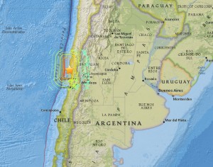 A massive 8.3 magnitude earthquake, and several powerful aftershocks hit the South American country of Chile this evening. Image-USGS