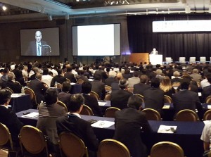 Alaska's Governor Walker speaking at the LNG Producer-Consumer Conference in Tokyo in September 2015. Image-State of Alaska