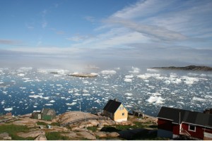 A village on the coast of Greenland, where the native Inuit population traditionally ate diets high in omega-3 fats. (Photo- Malik Milfeldt)