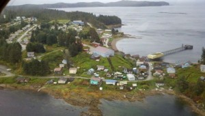THe small community of Angoon on Admiralty Island in Southeast Alaska. Image-FAA