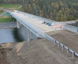 The nearly completed Wood River Bridge on September 25th. Image-DOT&PF