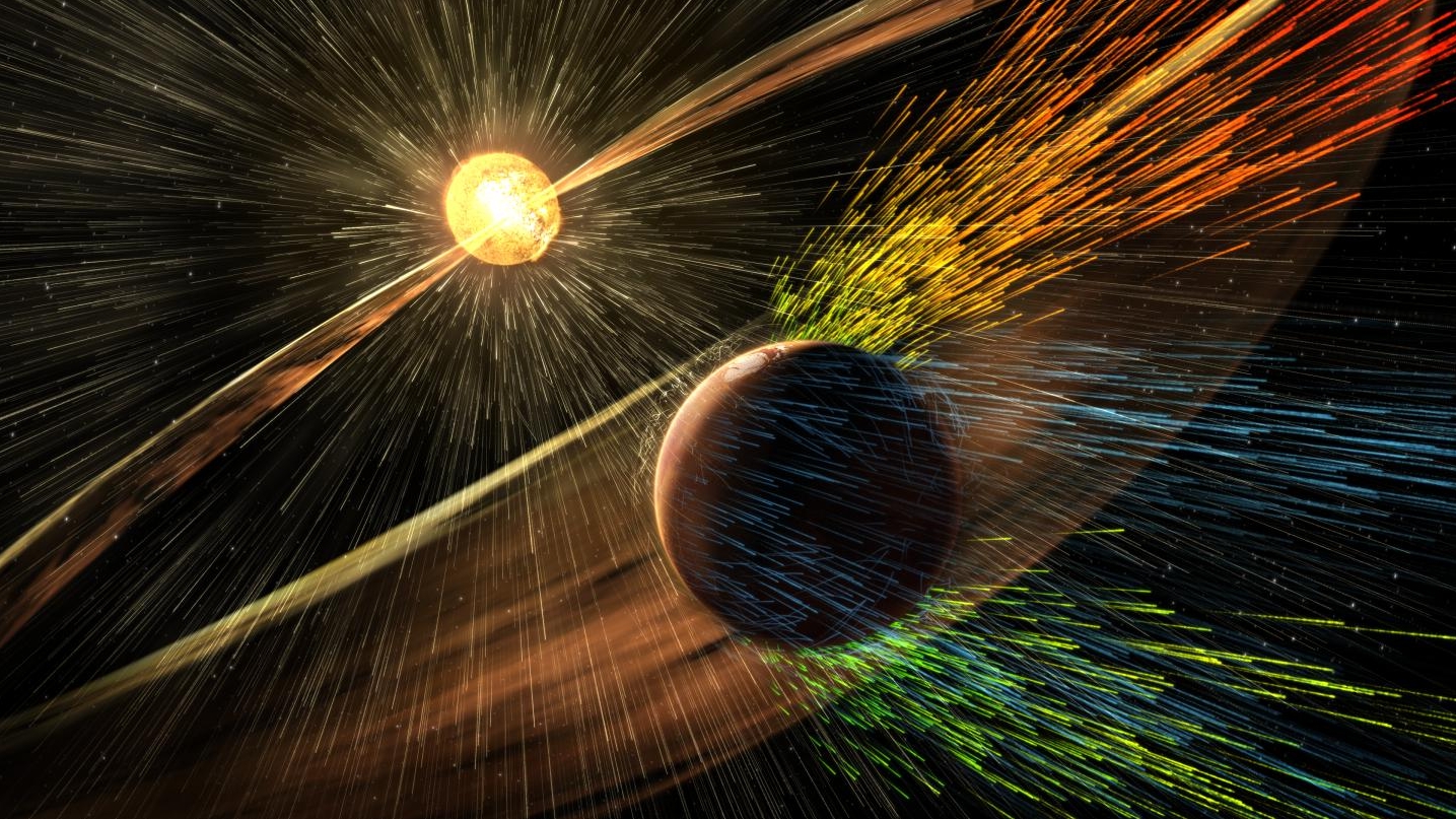 NASA Mission Reveals Speed of Solar Wind Stripping Martian Atmosphere