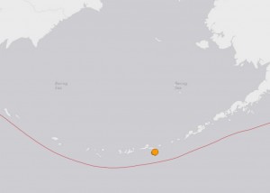 A 6.2 magnitude quake shook awake the Atka area on Monday morning. Image-USGS