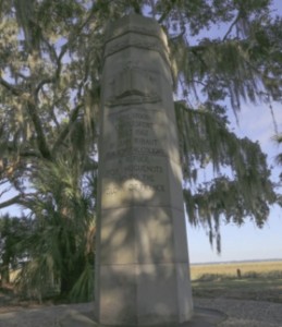 A historical landmark stands where the town of Charlesfort once stood aboard Marine Corps Recruit Depot Parris Island.Photo by Lance Cpl. Samantha Torres