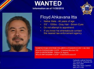 Wanted poster for Floyd Itta courtesy of AST