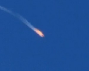 Turkey downed a Russian warplane on Tuesday after that jet crossed into Turkish territory. Image-Screengrab