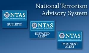 Homeland Security has put into place a new, three-tier alert system to inform the American public. Image-Homeland Security