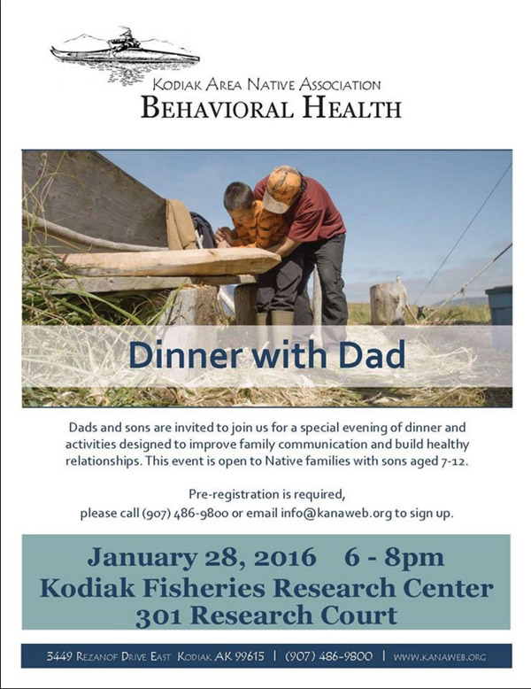 Kodiak-Dinner with Dad