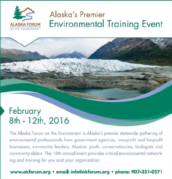 Sign up Now for Alaska Forum’s Environmental Training Event