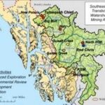 Southeast Alaska Transboundary Watersheds with mining activities. Image-Salmon without Borders