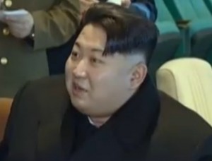 North Korean leader Kim Jong un at launch site command center during this month's long-range missile launch.