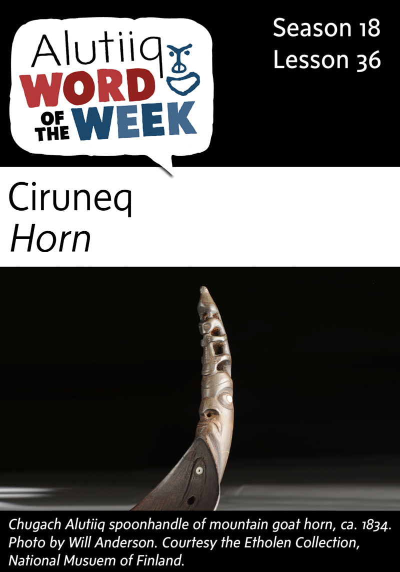 Horn-Alutiiq Word of the Week-February 28th