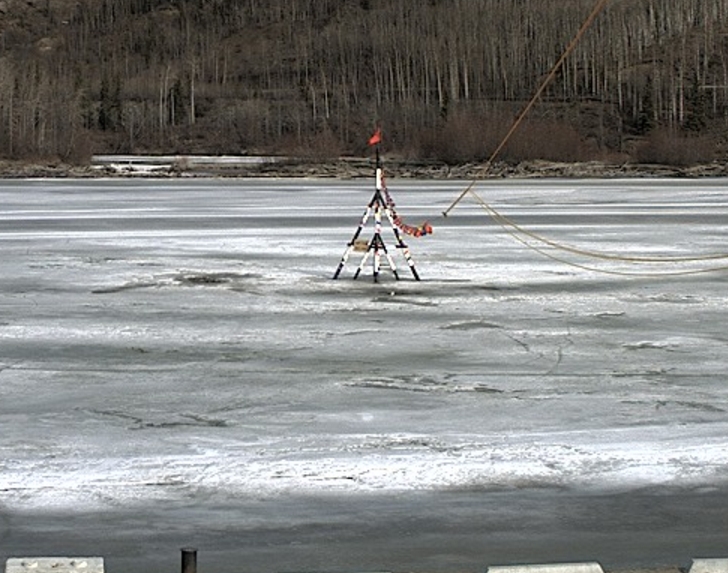 As Interior Temperatures Rise All Eyes are on the Nenana Ice Classic Tripod