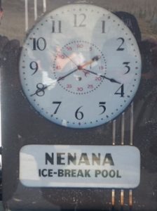 The official Ice Classic clock. Image-Nenana Ice Classic