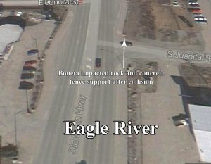 Location of April ist motorcycle crash. Image-Google Maps